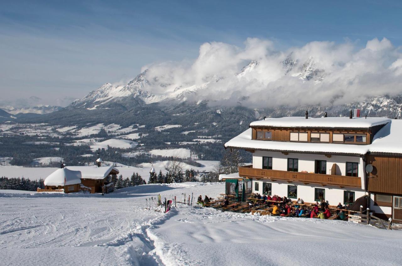 Alpengasthof Hirschberg Sankt Johann in Tirol Buitenkant foto